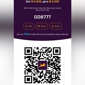 Use my code on fetch rewards ❤️